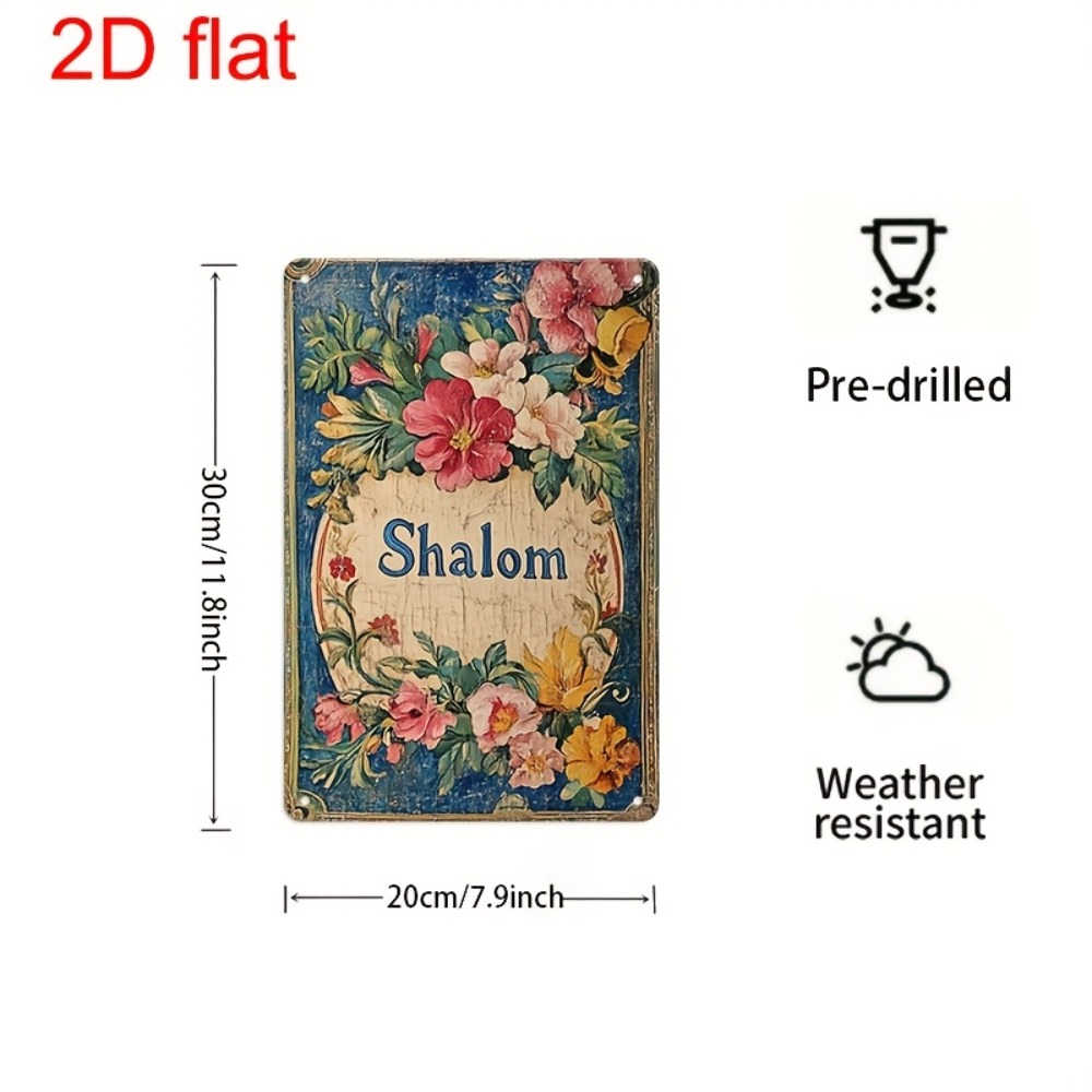 Home Decor - CIFBUY Art mural en aluminium Shalom