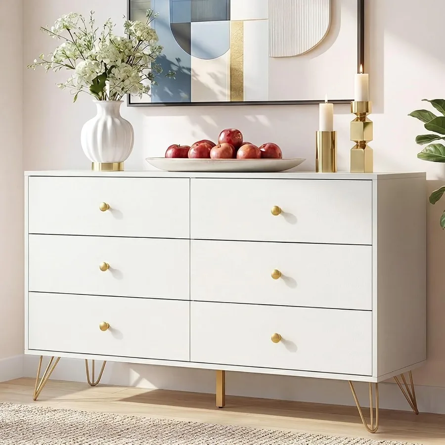 Commode blanche à 6 tiroirs po - Storage & Organization avis et prix