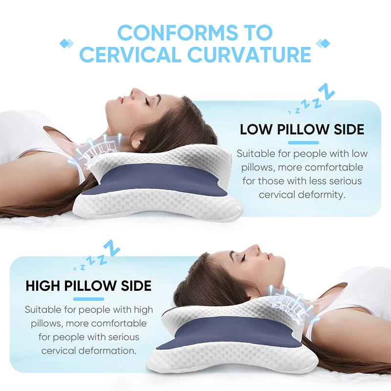 Oreiller cervical en mousse à  - Anti Snore Contour Pillow avis et prix