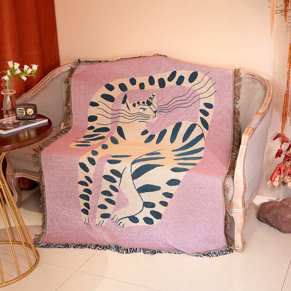 Ville Textile Ins Rose Fille C - Boho Throw Blanket Fringe avis et prix