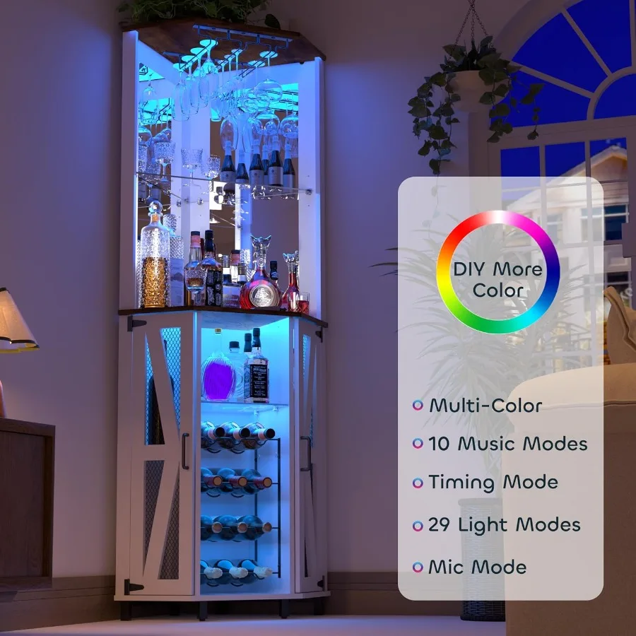 Meuble bar d'angle haut de 68, - Lighting avis et prix