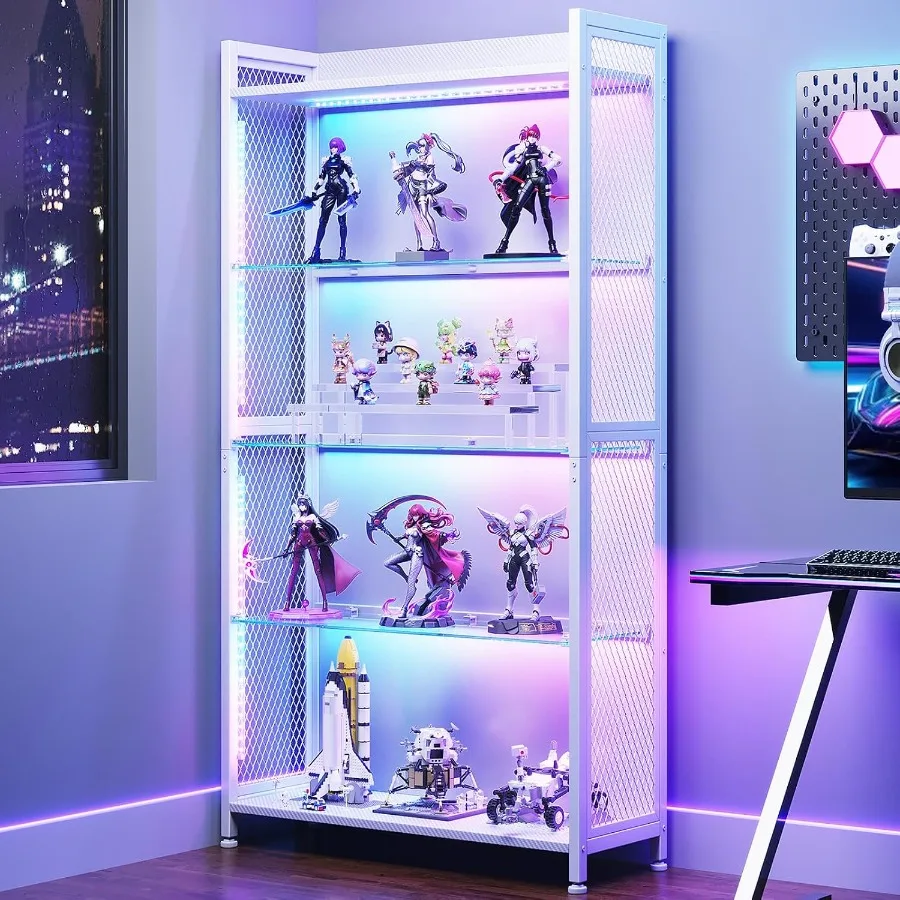Vitrine avec étagères en verre - Lighting avis et prix