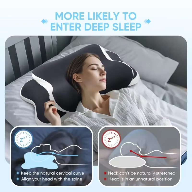 Oreillers en mousse à mémoire  - Memory Foam Orthopedic Pillow Neck Pain avis et prix