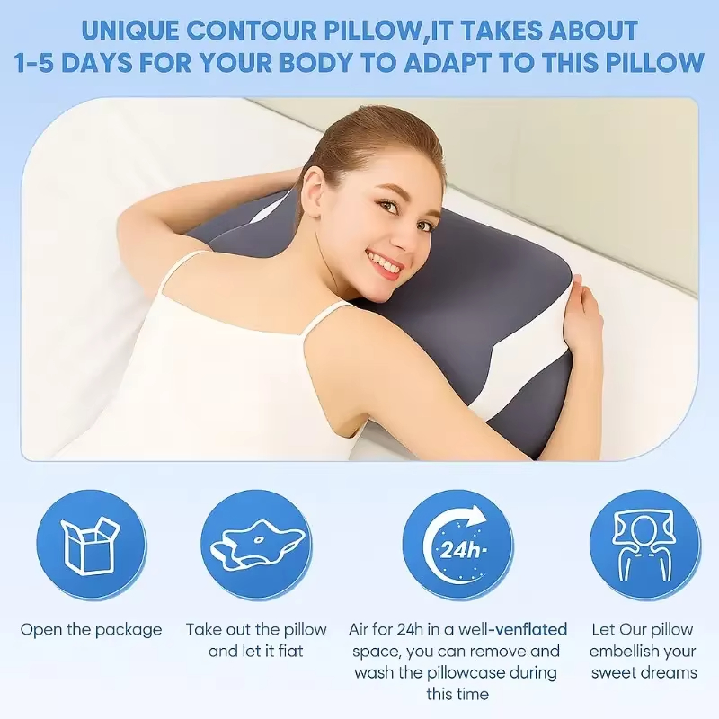 Oreillers en mousse à mémoire  - Memory Foam Orthopedic Pillow Neck Pain avis et prix