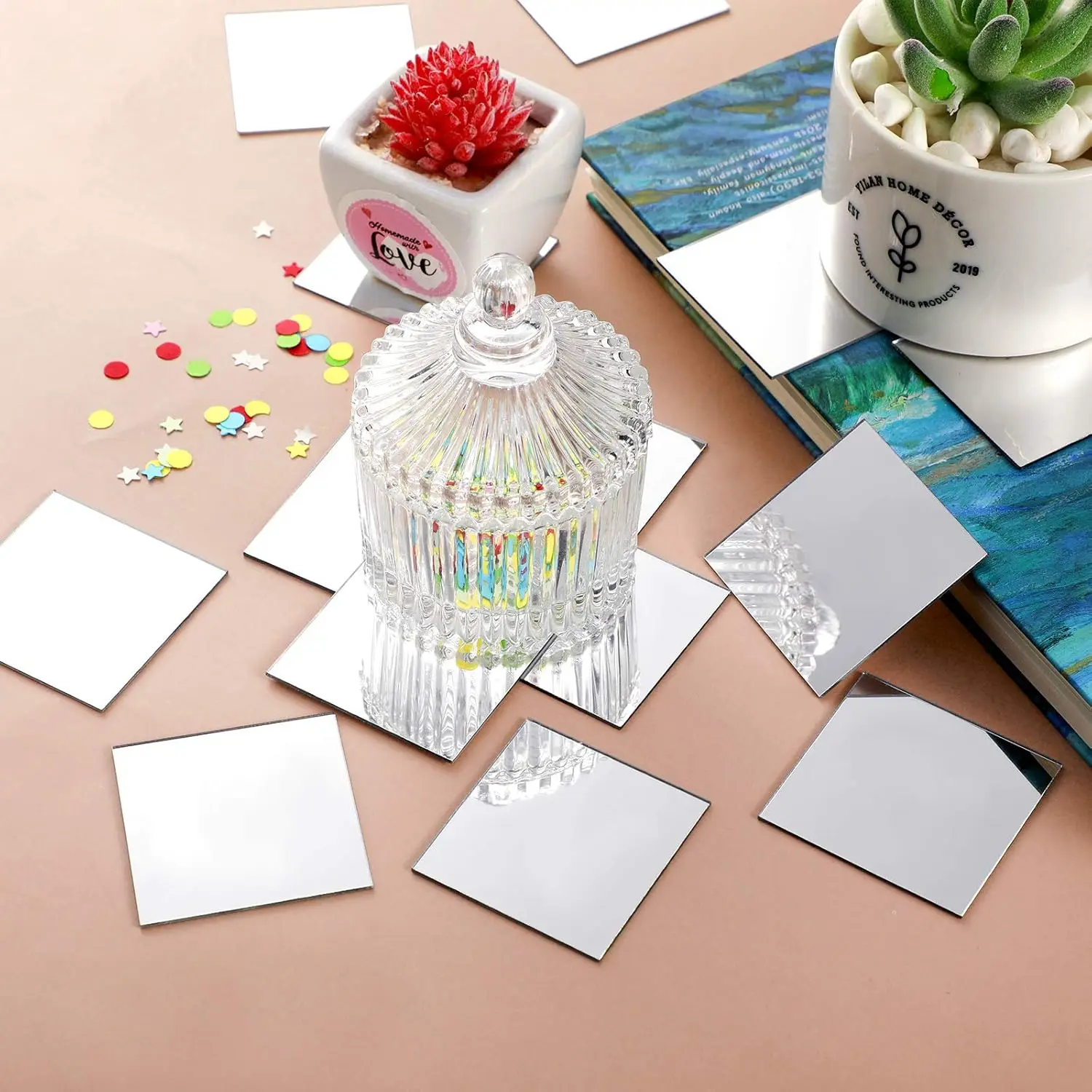 Miroir carré adhésif de petite - Home Decor avis et prix