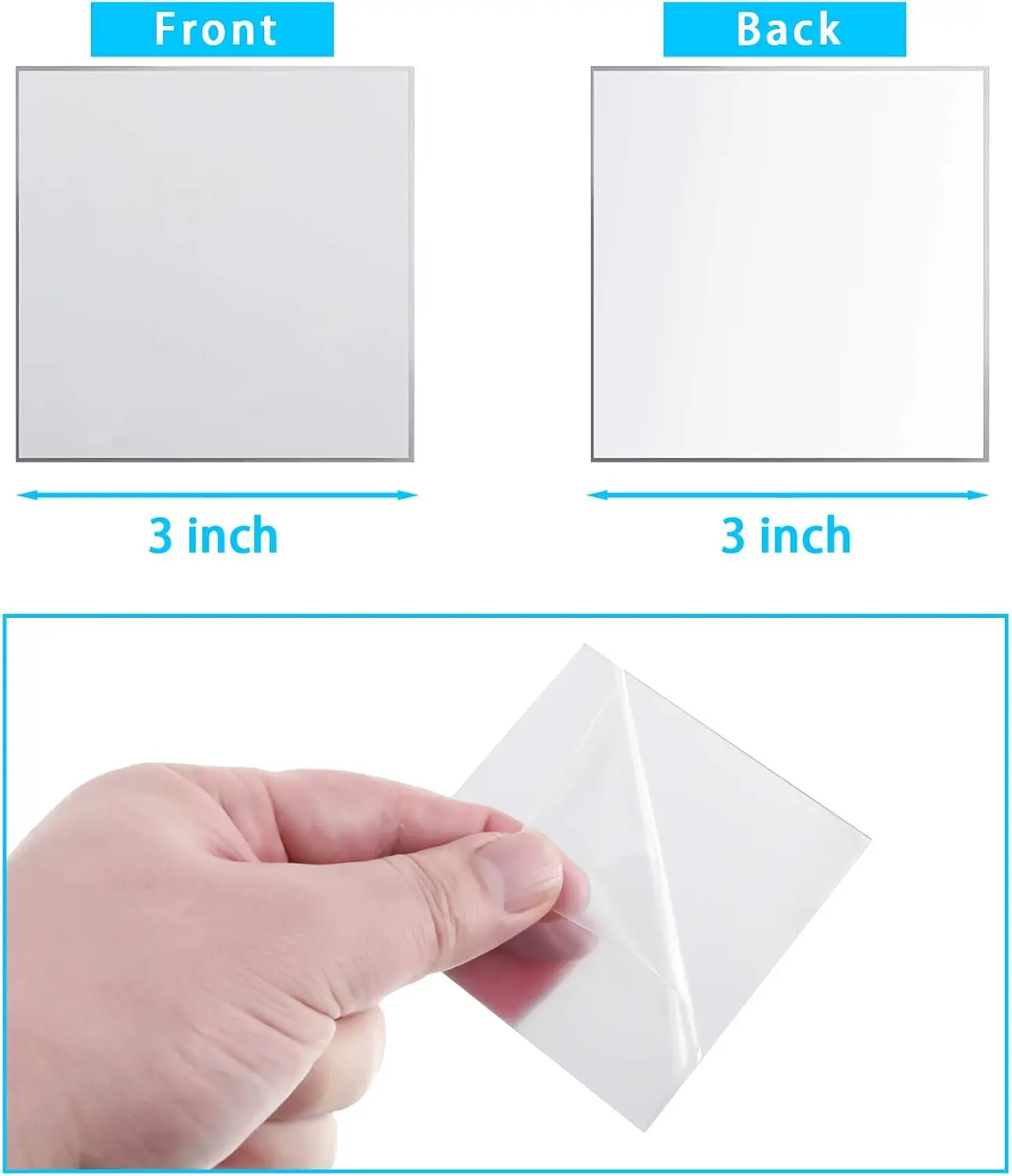 Miroir carré adhésif de petite - Home Decor avis et prix