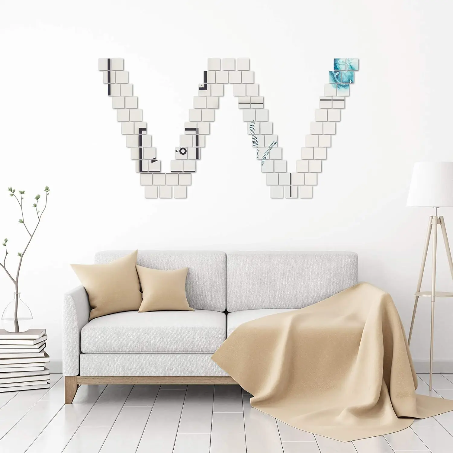 Miroir carré adhésif de petite - Home Decor avis et prix
