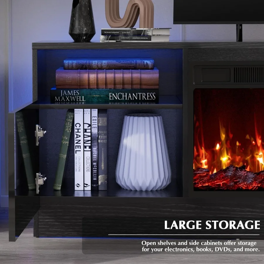 Meuble TV pour salon avec chem - Storage & Organization avis et prix